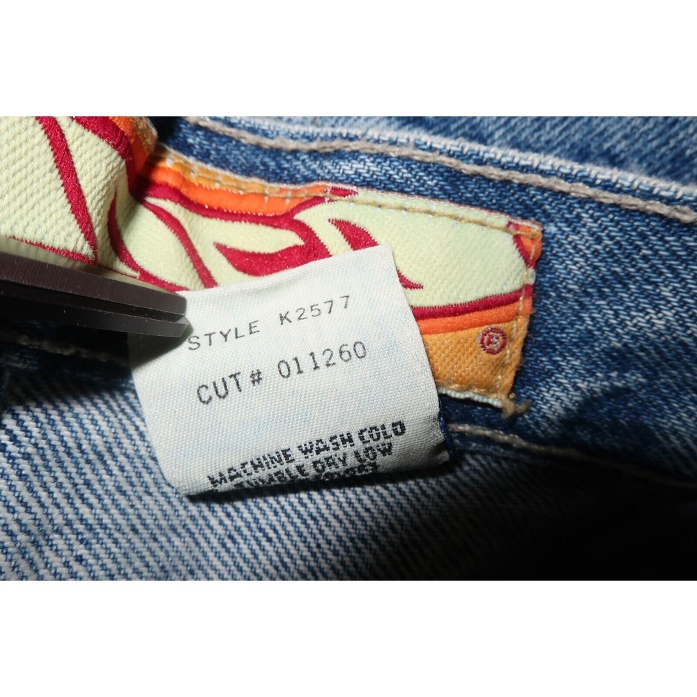 JNCO Jeans Shorts Flamehead Baggy Skater Y2k Youth 25 - Picture 9 of 9